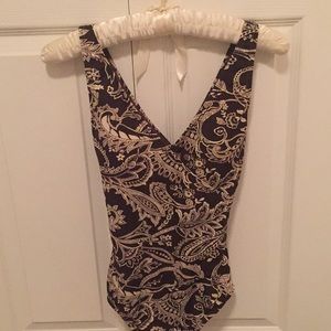 Speedo Modest Cross-Back One Piece Swimsuit